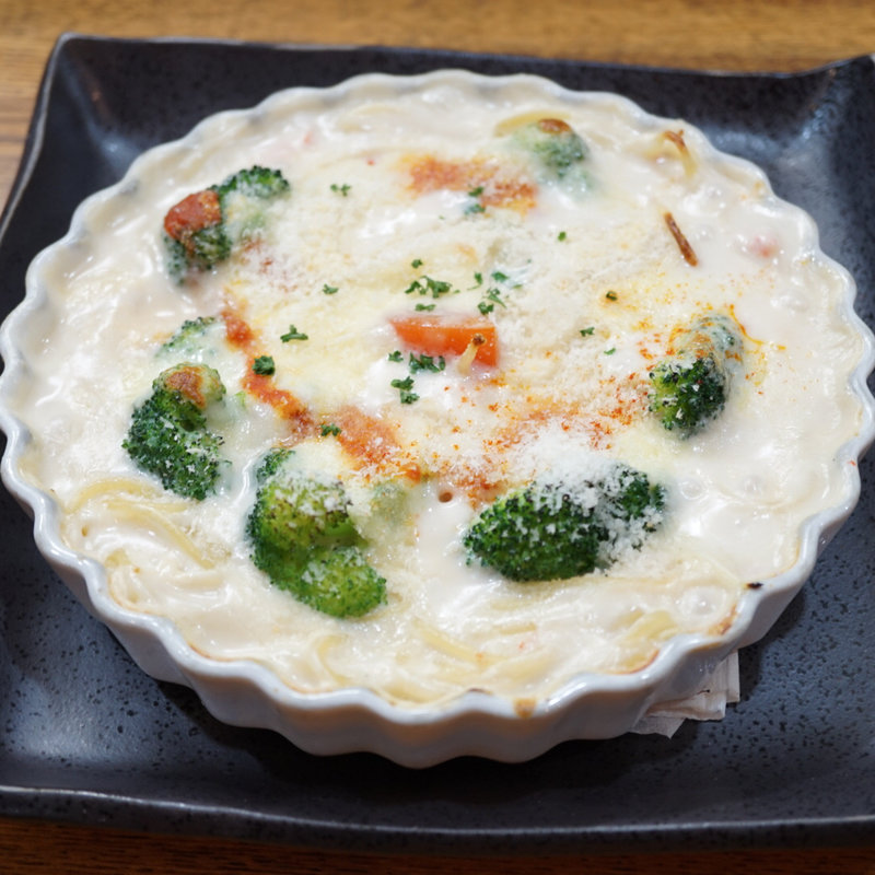 紅ズワイガニとブロッコリースパゲティグラタン(OLD SPAGHETTI HOUSE)