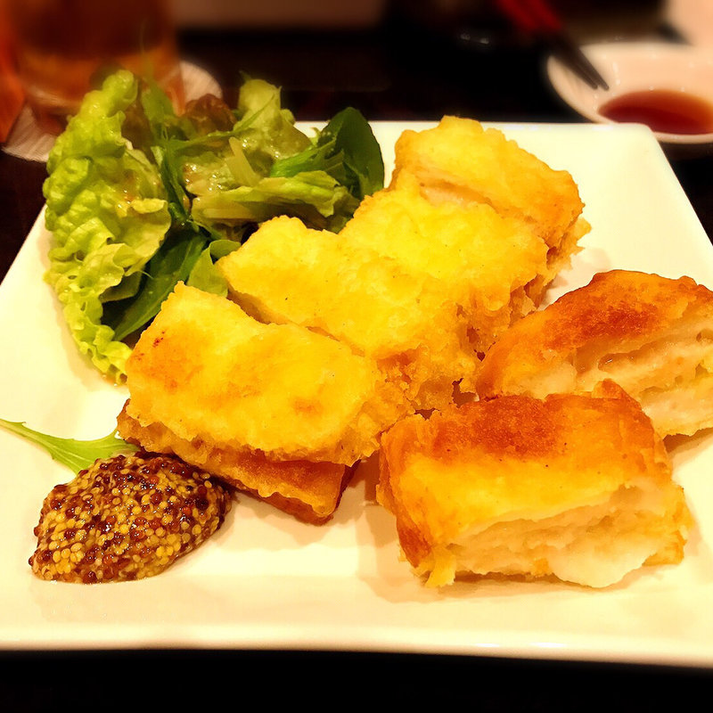 海老ざんしょうのパンはさみ揚げ(おでんや潮)