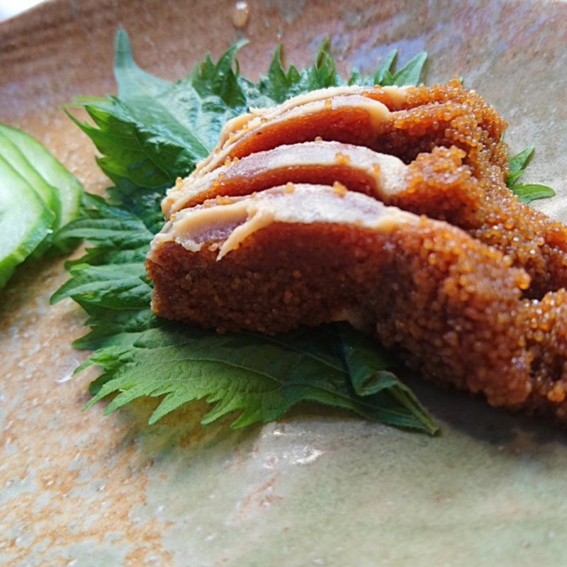 フグの卵巣の粕漬け(酒の大桝 kanda wine-kan )