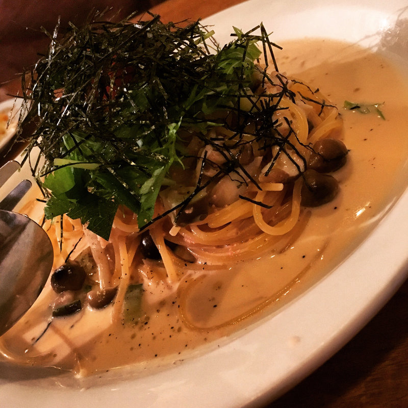 明太子ときのこと香味野菜のクリーム和風(PASAR KITCHEN)