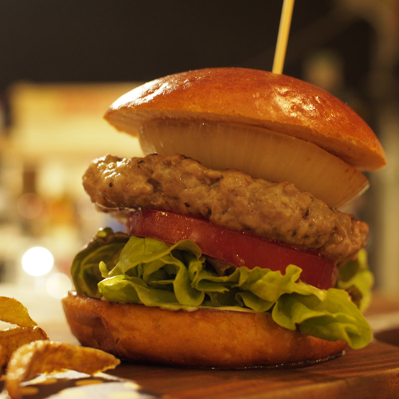 和風グリルドオニオンバーガー(GAKUYA BURGER)