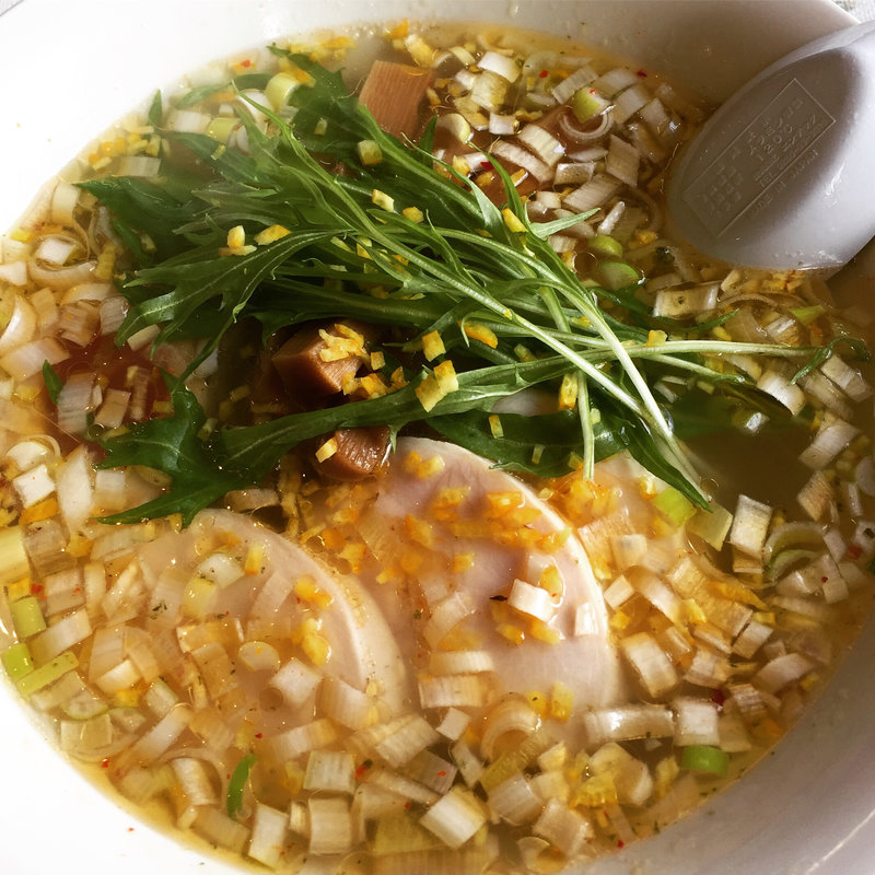 期間限定  柚塩鶏麺(奥久慈ラーメン なかざわ )