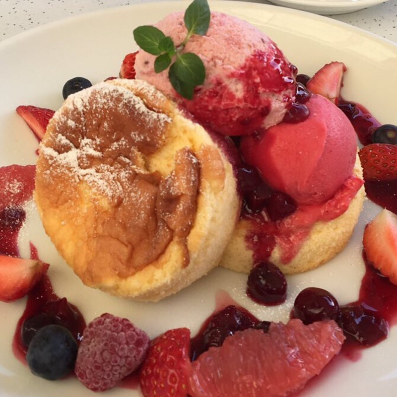 ふわふわスフレパンケーキ ミックスベリー(Butter ららぽーと豊洲店)