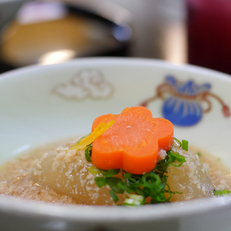 大根の鶏そぼろあんかけ(コース月)(和食さくら)