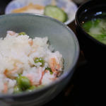 桜海老とグリンピースの土鍋ごはん(コース月)(和食さくら)