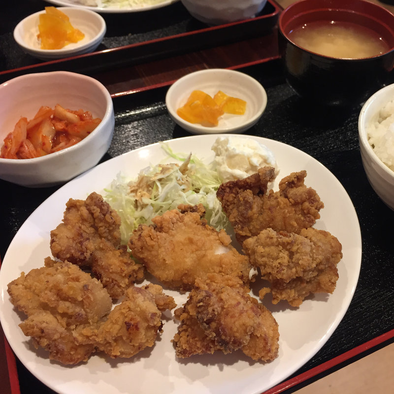 三種盛り定食(からあげ専門店つばさ 杭瀬店)