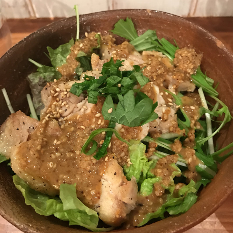 鳥のゴマだれ丼(rough-laugh COFFEE （ラフラフ コーヒー）)