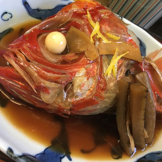 金目鯛カブト煮定食(船宿割烹 汐風 上目黒店 )