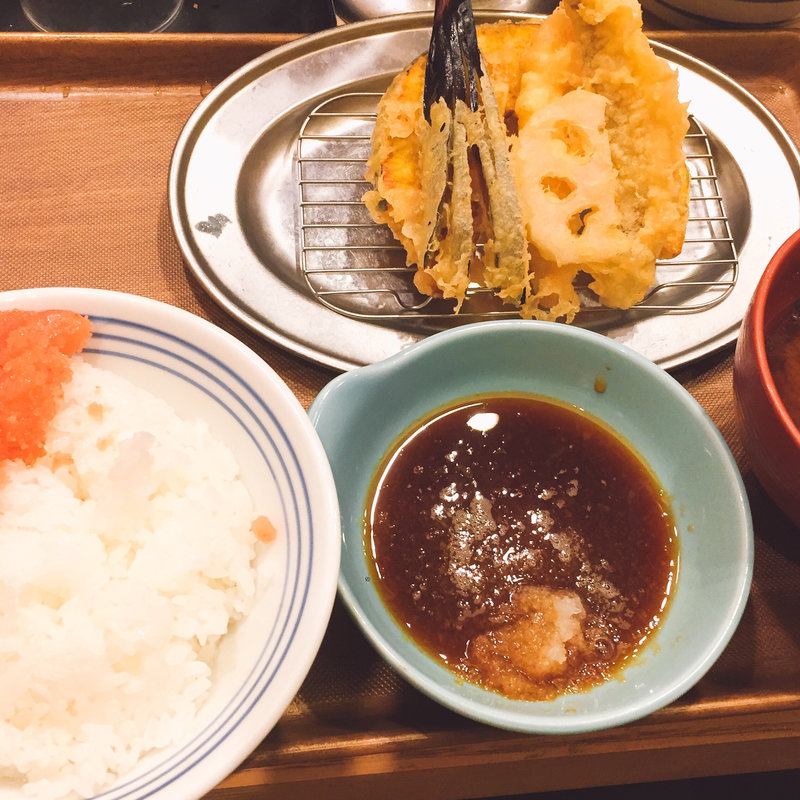 天ぷら定食(えびのや なんば)