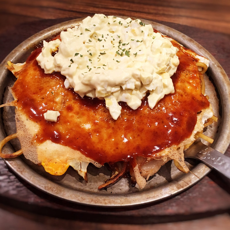 元祖モダン焼(タルタルモダンミックス)(ぼてや 福岡天神店)