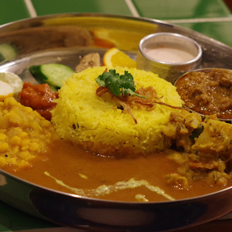 ノン・ベジタリアンターリー(マトン付)(インド家庭料理 ミレンガ)