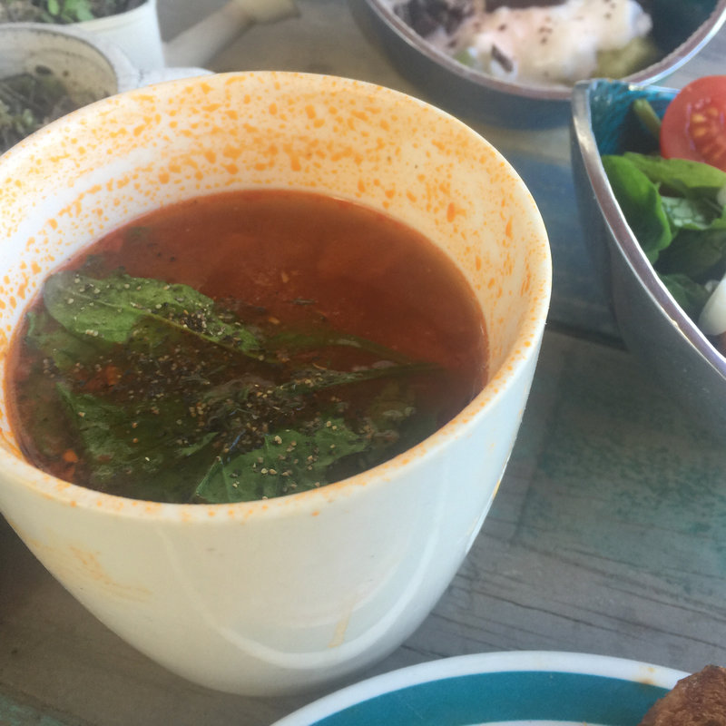 pearl onion garlic tomato soup(BOXX Coffee & X-presso)