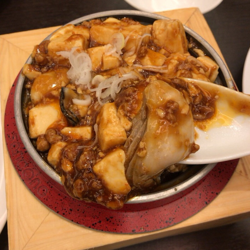 牡蠣入りマーボ豆腐(シルクロード 名古屋駅店)