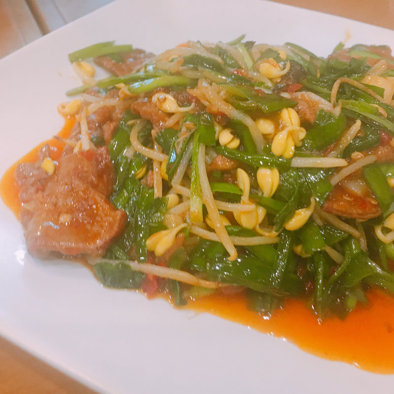 レバーとニラの四川風炒め(川香苑 本店)