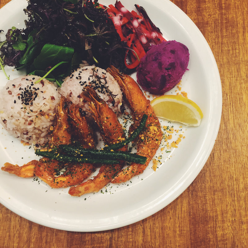 ガーリックソフトシュリンププレート(Kailua Weekend)