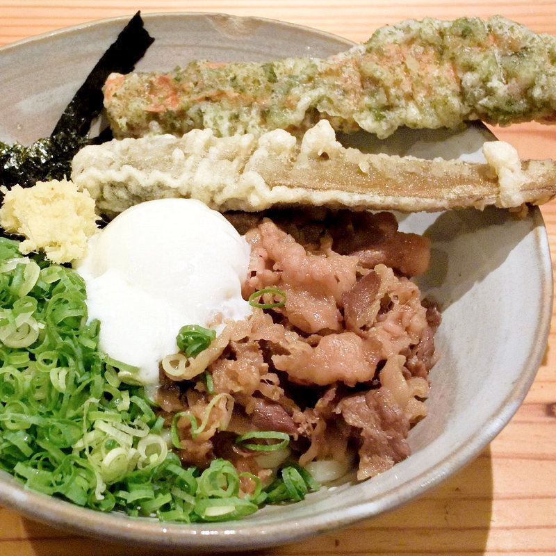 男の肉ぶっかけ冷(讃岐の男うどん )