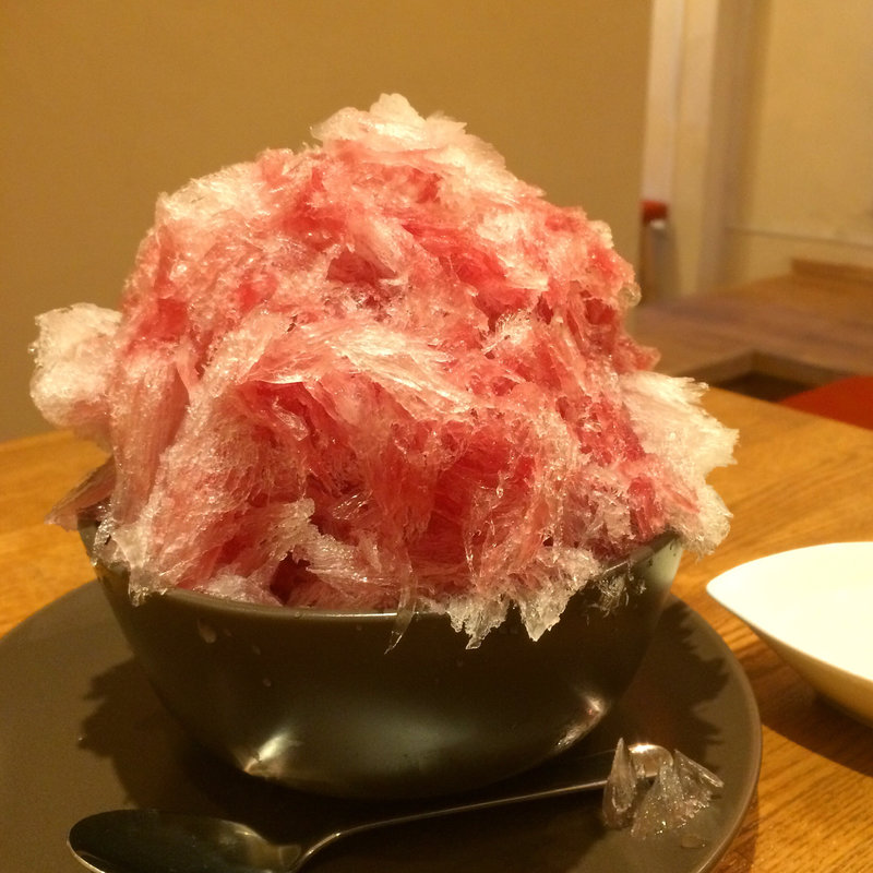 阿左美冷蔵監修のかき氷(長瀞とガレ 高田馬場店)