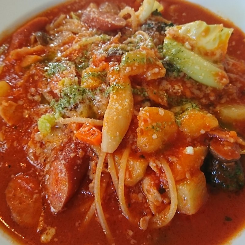 ミネストローネ風スープパスタ(ボスケット （Ｂｏｓｃｈｅｔｔｏ）)