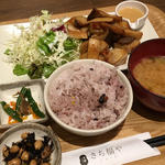 鶏とエリンギの炙り焼 ゆず味噌ソース定食(さち福やCafe 晴海トリトン店)
