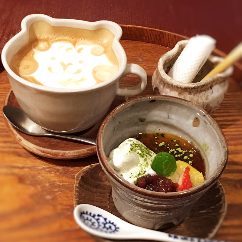 抹茶プリンSET(うつわcafeと手作り雑貨の店 ゆう 福岡天神店)