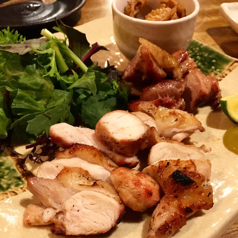 村田地鶏の塩炭火焼き(旬 炭火焼 んまい )