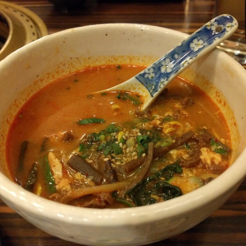 ユッケジャンスープ(食彩和牛 しげ吉 大和 離れ)