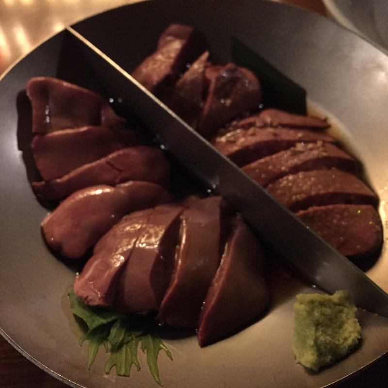 白レバー刺(高庵TOKYO)