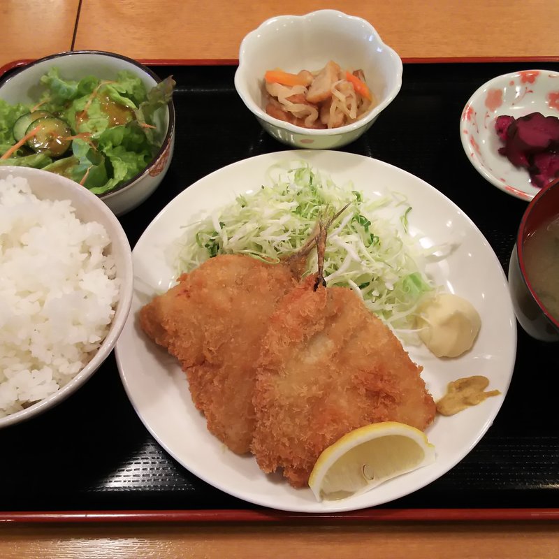 アジフライ定食(立飲亭 帆立屋 川崎店 )