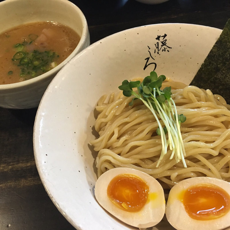 芳醇 鶏白湯味玉つけ麺(麺屋 藤しろ 三軒茶屋店)