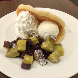 どら焼き風ほっこり芋のパンケーキ(ＡＣカフェ 川越店)