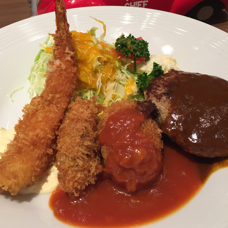 カキフライミックスセット(昔洋食 みつけ亭 アリオ鳳店)