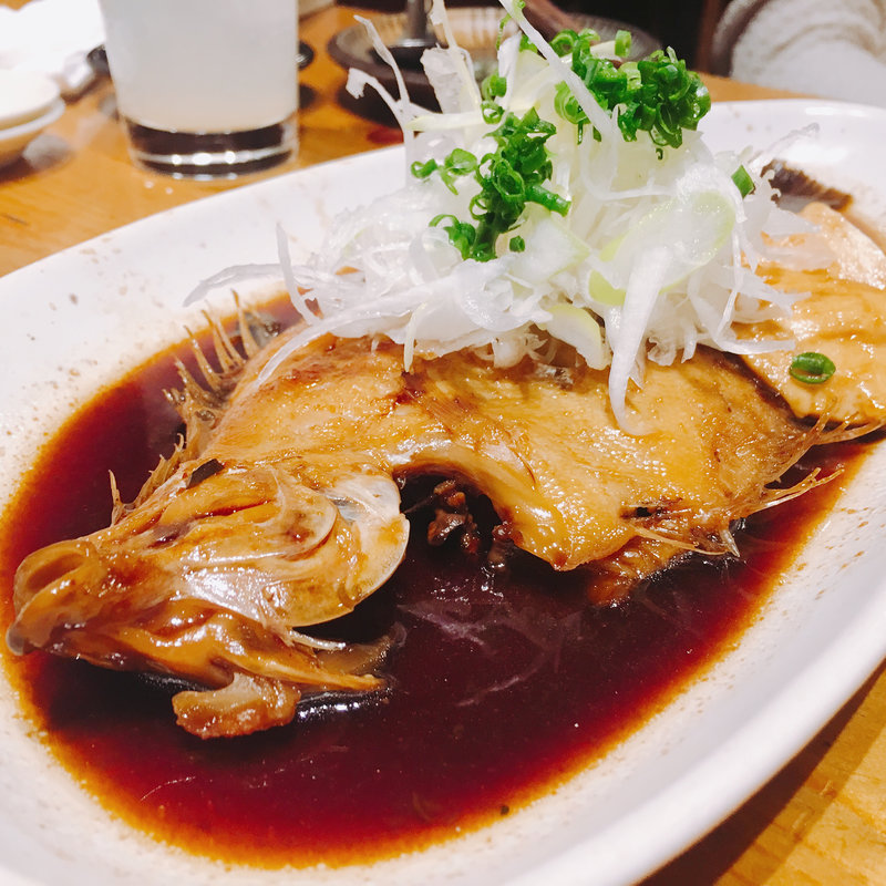 真カレイ煮付け(こけら)