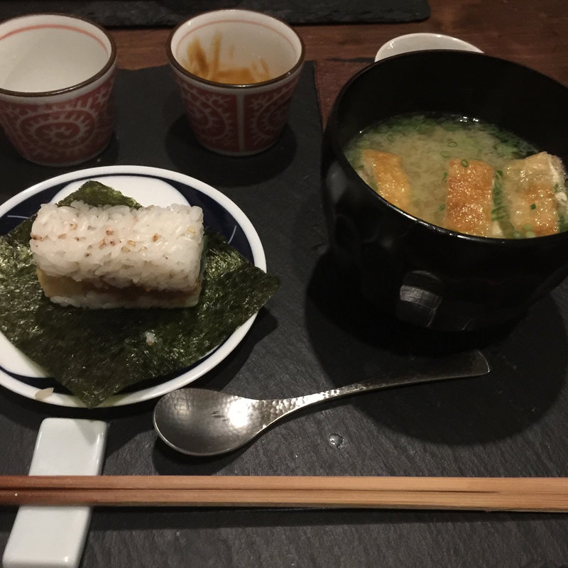 〆のおにぎり(麻布好の)