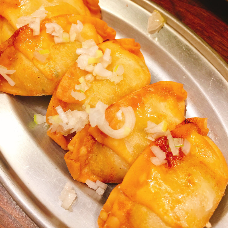 鶏ぎょうざ 甘酢がけ(とりビアー 三軒茶屋本店)