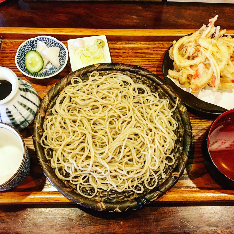 ざる蕎麦&かき揚げ(ふくや )