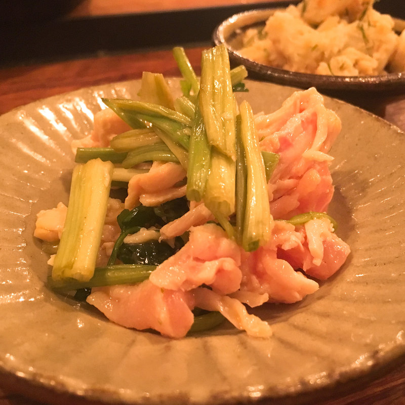 芹と蒸し鶏のナムル(マルサラ飲食店)