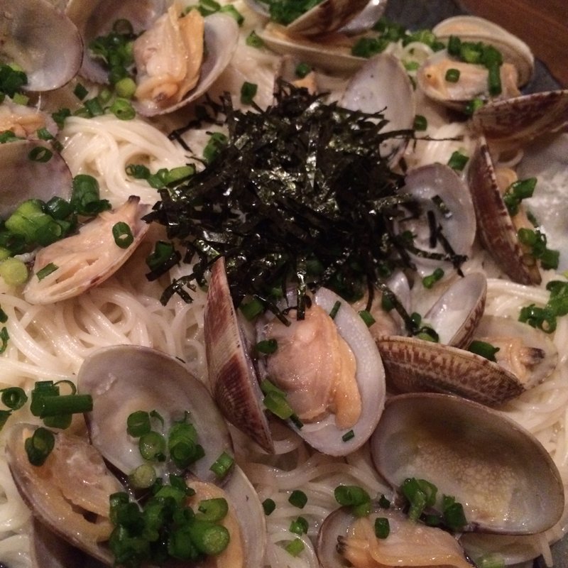 そうめんボンゴレ(やきとり翔群)