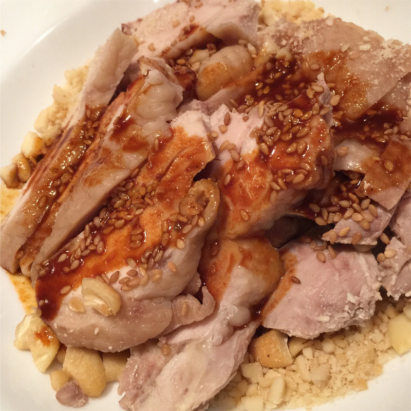 蒸し鶏(夜来香)