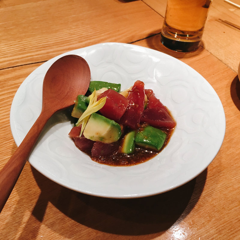まぐろとアボカドのなめこ醤油(えん 秋葉原店 )