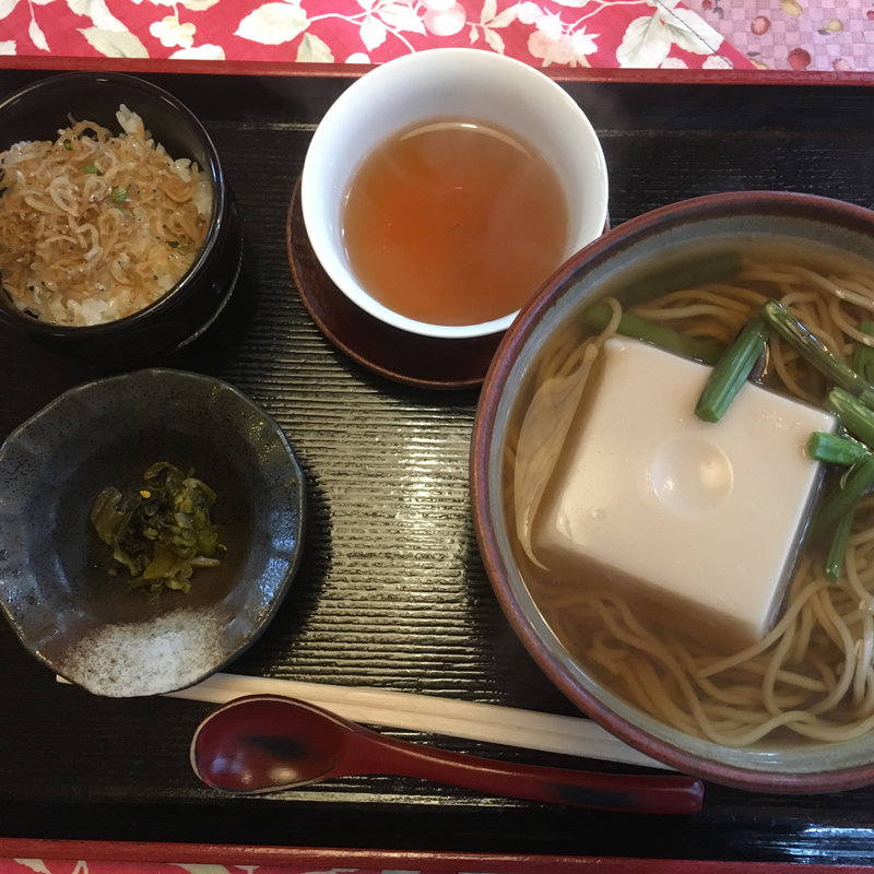 胡麻豆腐そば定食(茶房 至心庵)