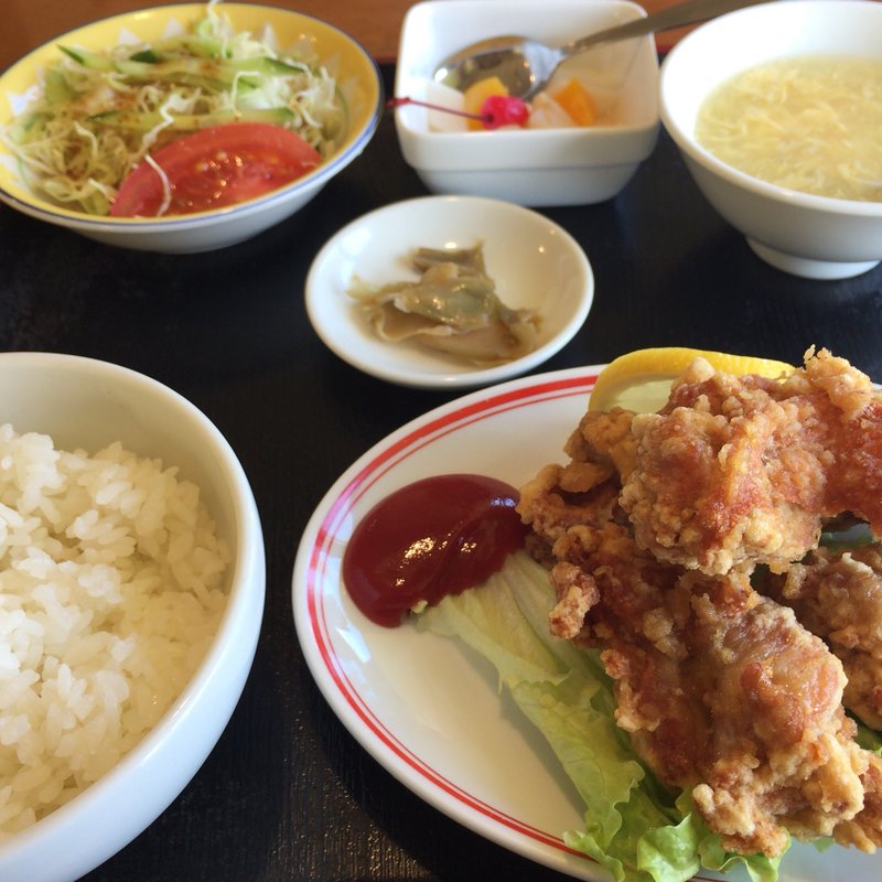 から揚げ定食(好吃 （ハウツー）)