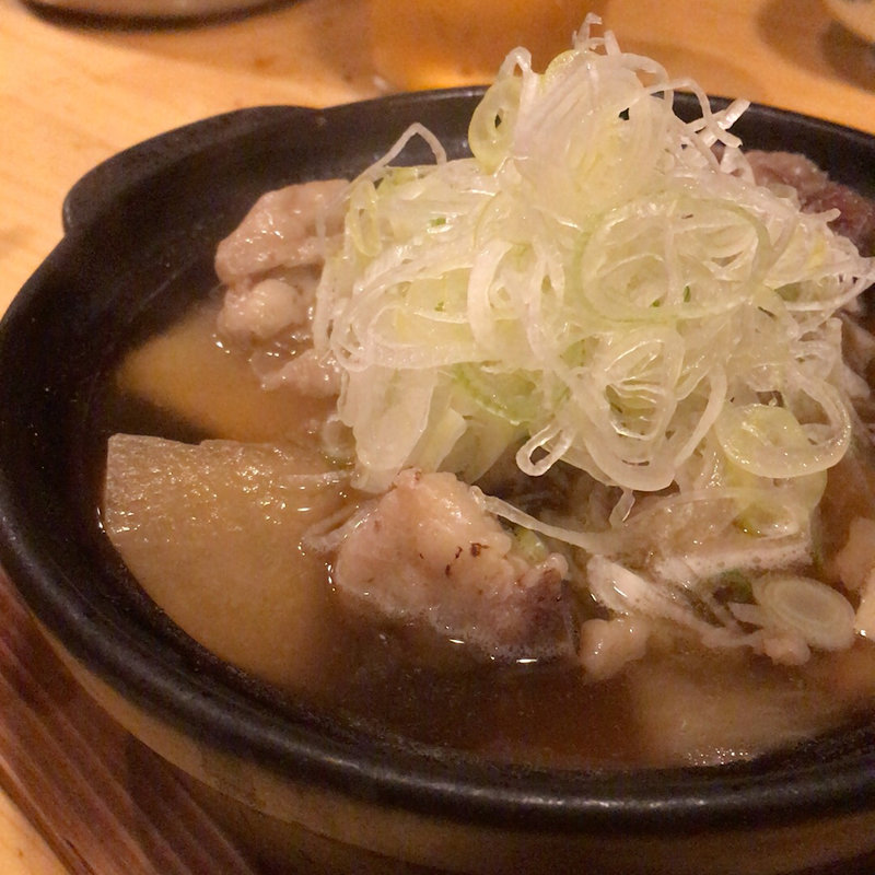 牛すじ大根(地酒蕎麦 学大角打)