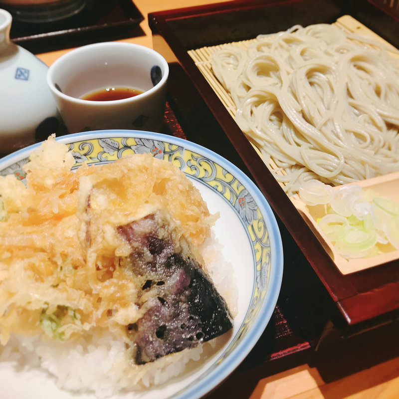 へぎそばミニ丼セット(越後長岡 小嶋屋 伊勢丹府中店9F （えちごながおか こじまや）)
