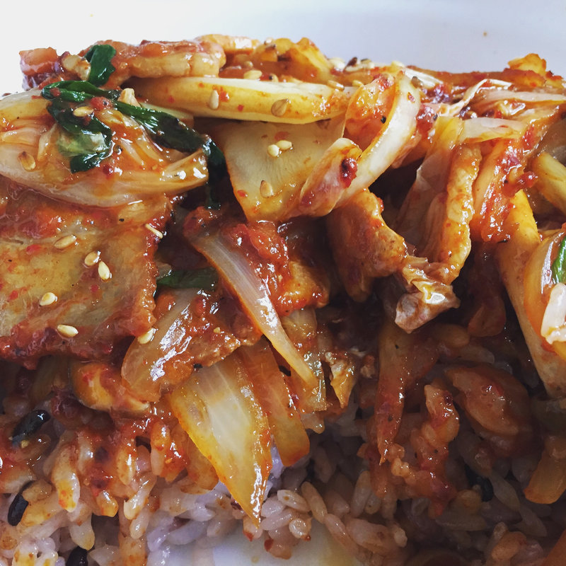 豚キムチ丼(アシア)