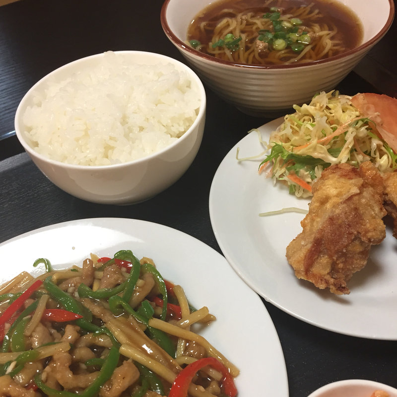 青椒肉絲定食(本格中国料理  郷菜館)