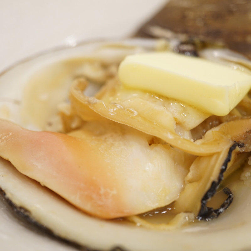活ホッキ貝醤油バター焼き(浜焼き海鮮居酒屋 大庄水産 京急鶴見店)