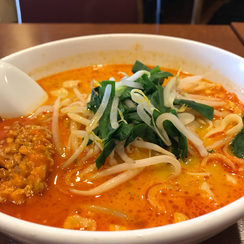 担々麺＋半チャーハン(隆昌飯店)