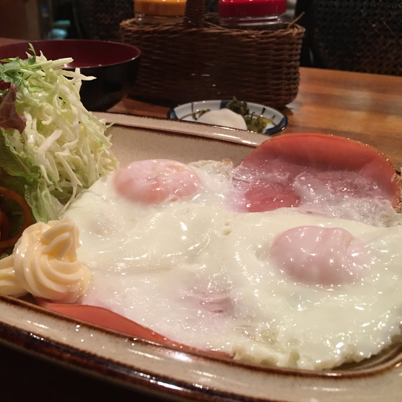 ハムエッグランチ(COFFEE & COOK むちゃちゃ)