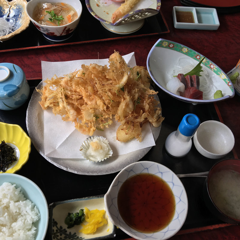 白海老のかき揚げ膳(いけす海幸 )
