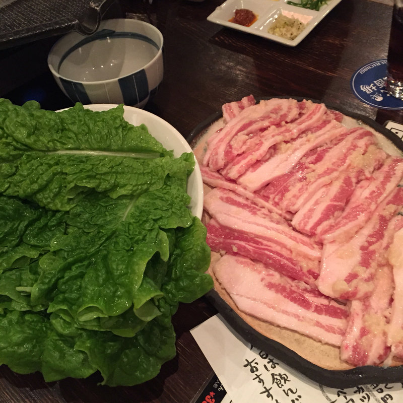 塩麹サムギョプサル(ねりちゃぎ （ネリチャギ 蹴落）)